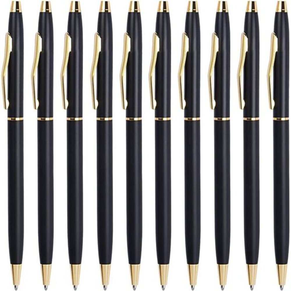 Black Pens Ballpoint Pens - Black Ink Bulk Pens 1.0 mm Medium Point